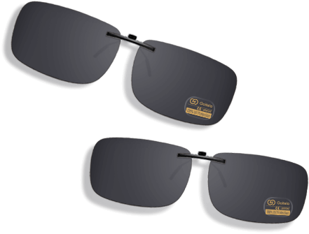 Goiteia Super Dark Clip-On Sunglasses Exceptional Defense for Sensitive Eyes banner