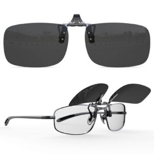 Flip up clip on sunglasses Grey