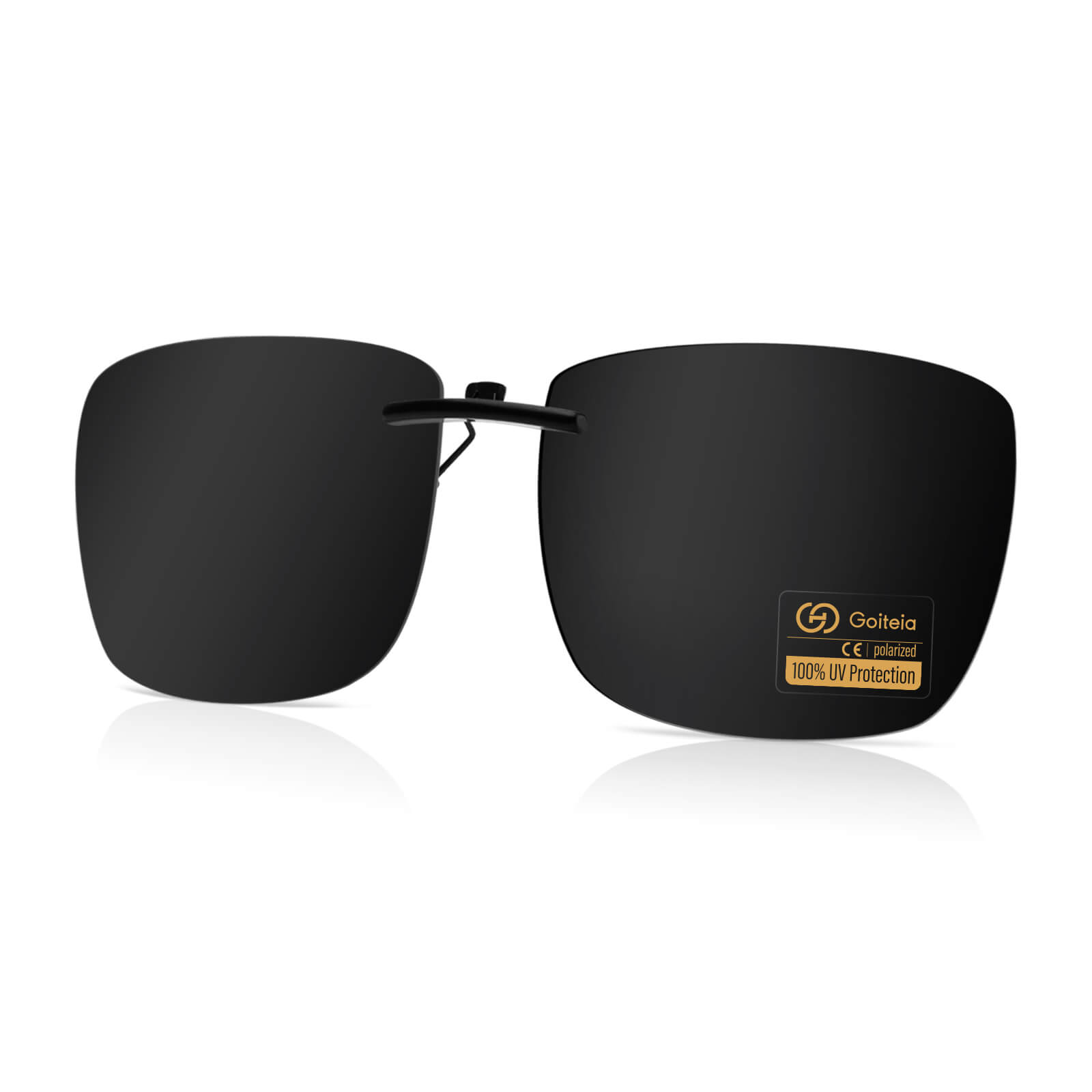 47mm 995 clip on sunglasses super black