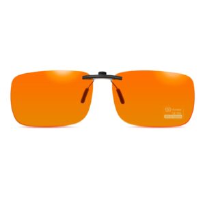 blue light blocking clip orange