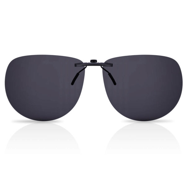 aviator clip on sunglasses Black