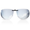 aviator clip on sunglasses Silver Mirror