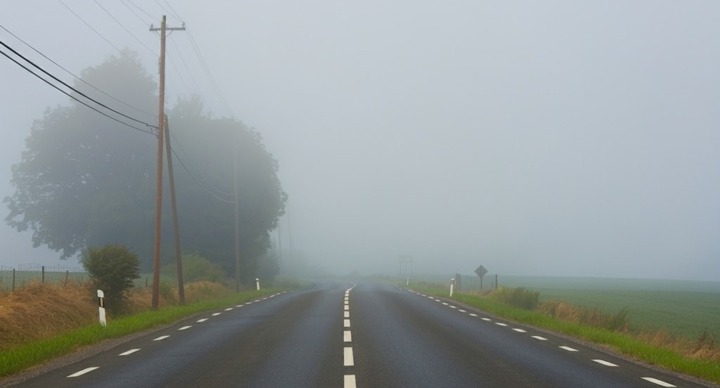 driving in rural area