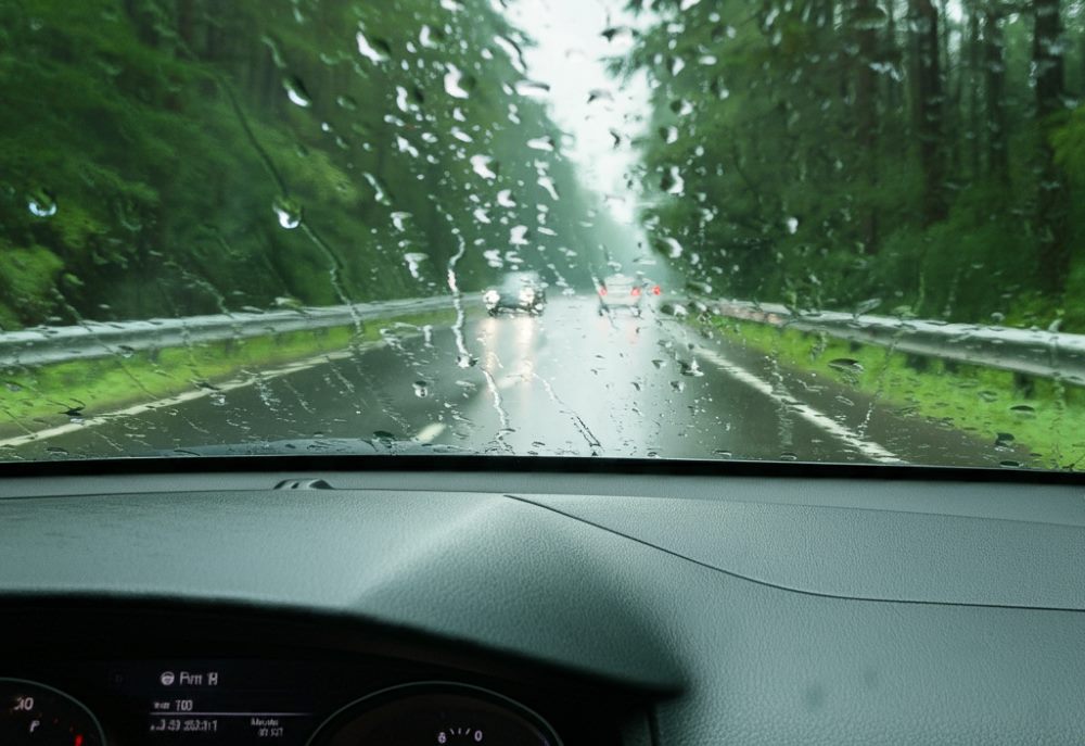 driving in a rainny day