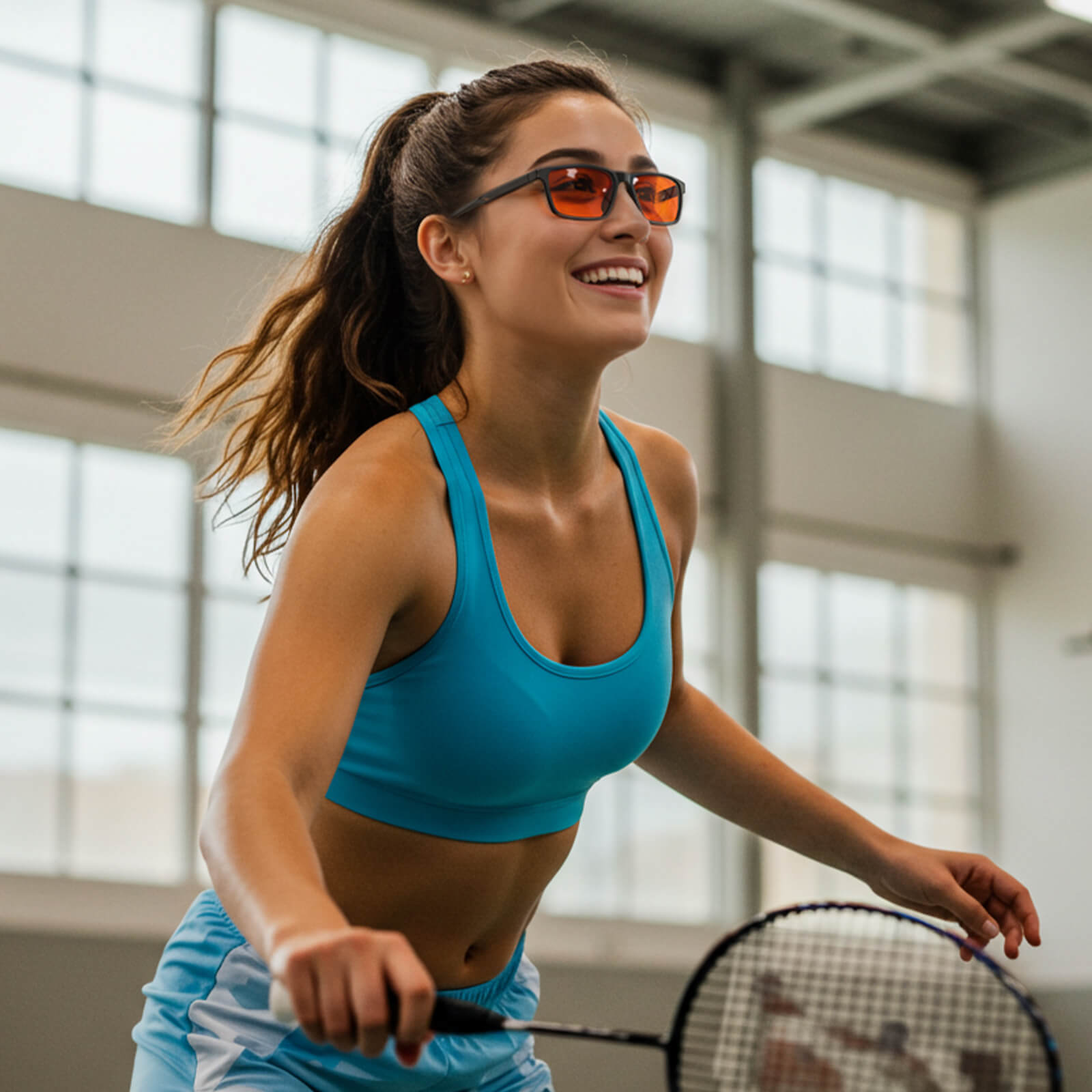 G3082 Orange Lens Blue Light Liberty Sport Glasses (Model)