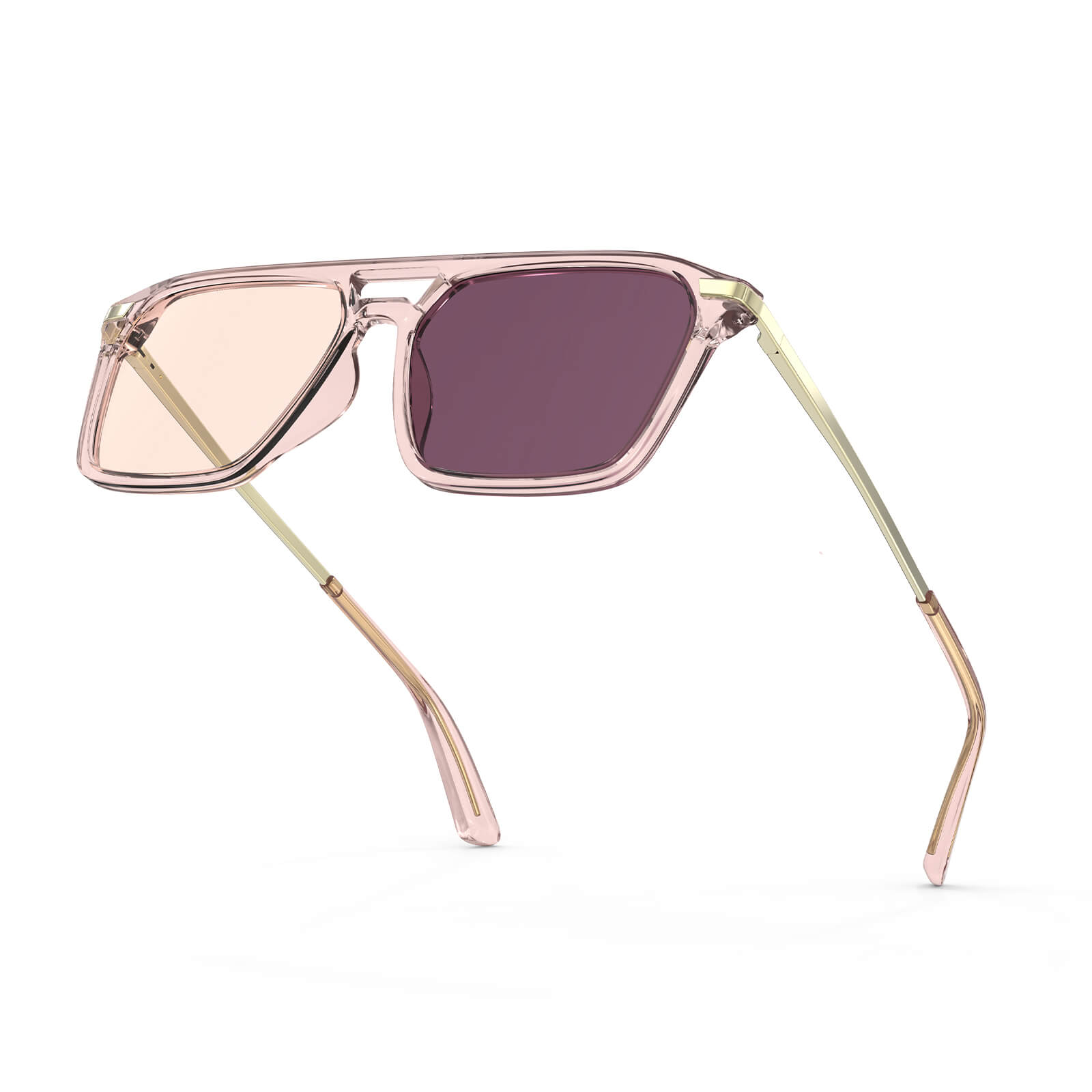 G3092 FL-41 Photochromic Rose Lens Migraine Glasses (Top)