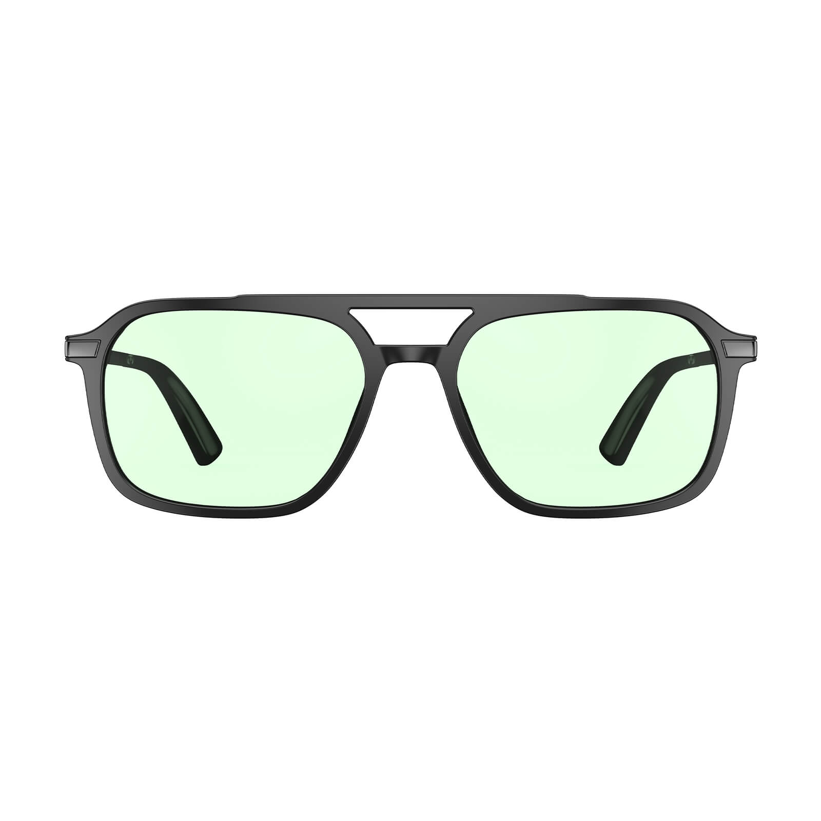 G3093 Green Lens Black Frame Blue Light Glasses