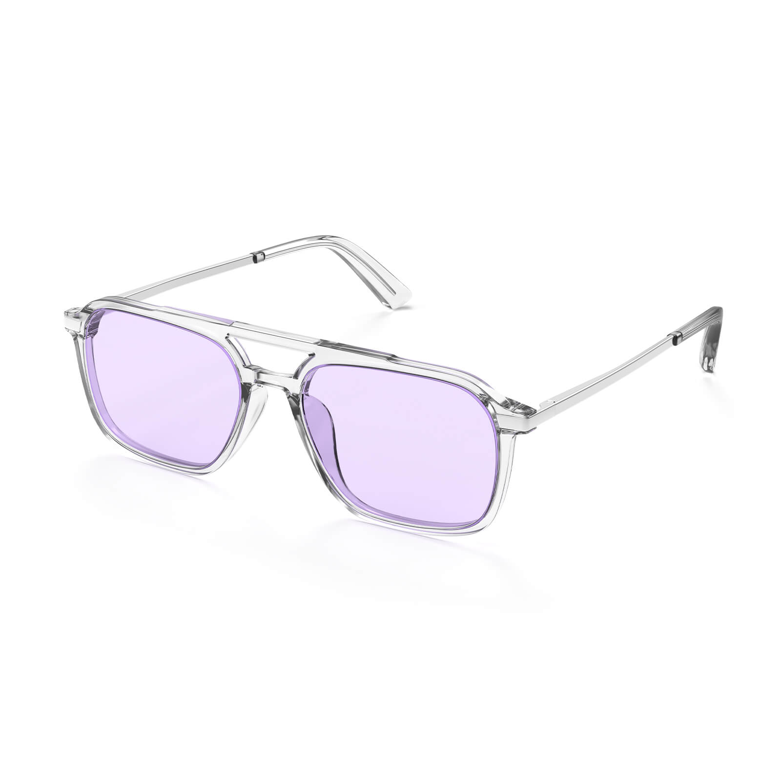 G3093 Light Purple Lens Blue Light Glasses (Side)