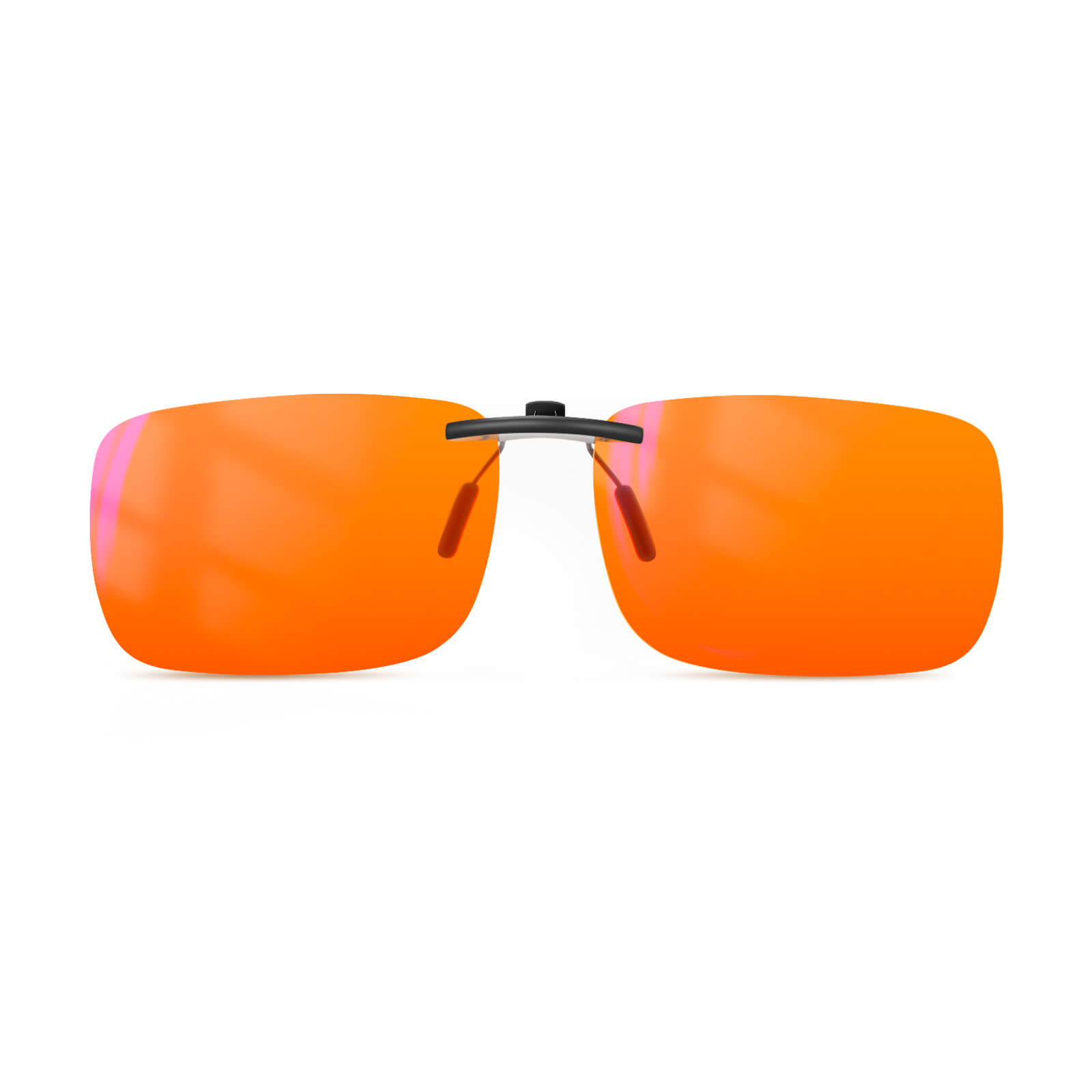 G981 Orange Lens Blue Light Non-Flip up Clip-On