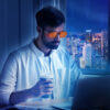 G982 Orange Lens Blue Light Filp-up Clip-on (Model)
