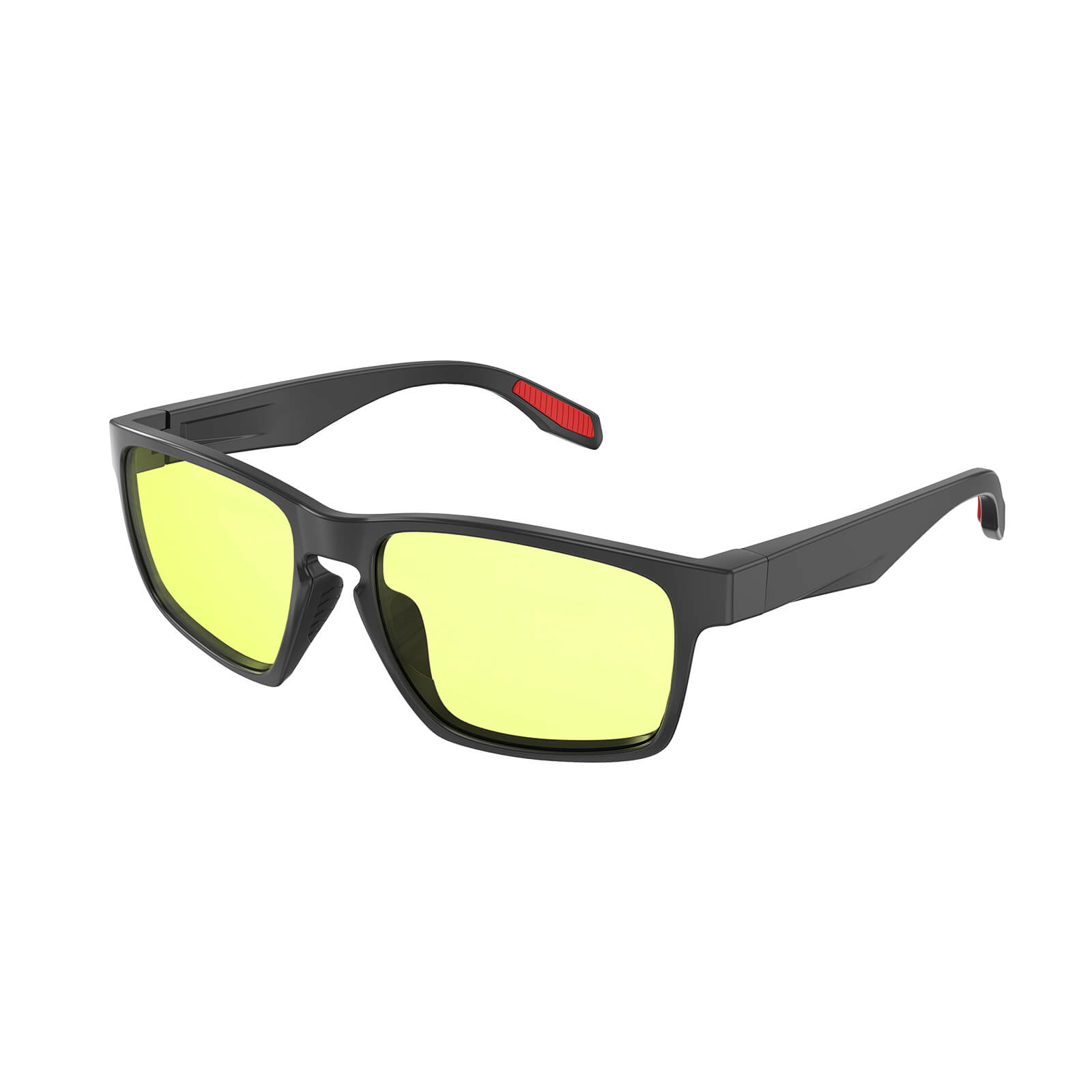 G3081-YellowEase Rectangular Light Yellow Blue Light Blocking Glasses-Side
