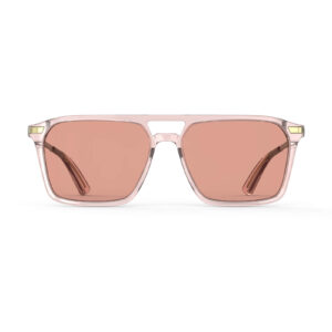 G3092 FL-41 Rose Lenses Migraine Glasses - Transparent Pink Frame