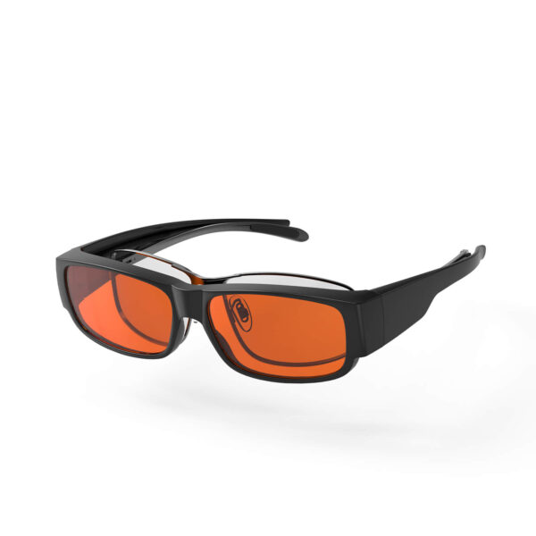 G3096 Orange Lens Blue Light Fit Over Glasses（59x40）- Side