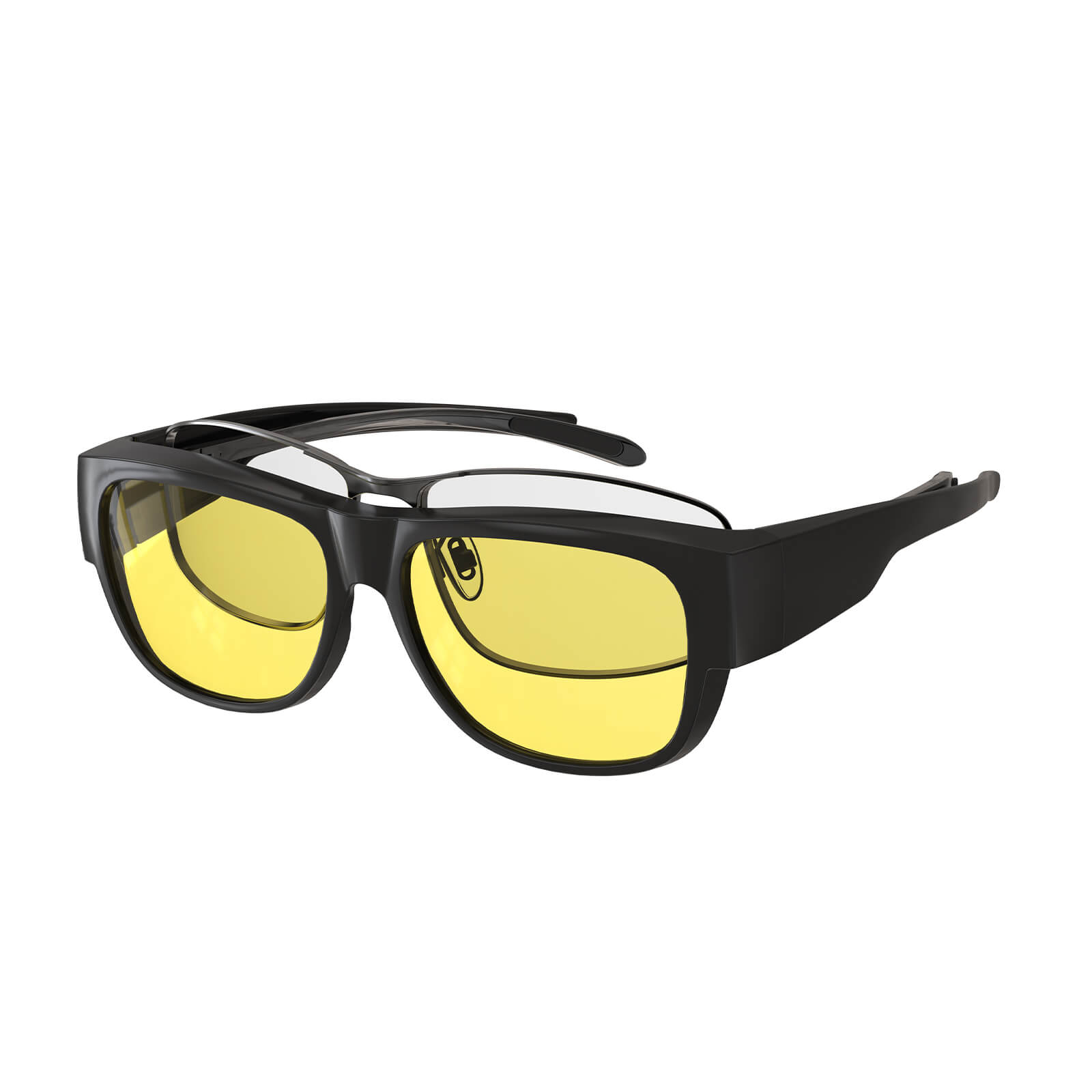 G3096 Yellow Lens Blue Light Fit Over Glasses(62×55)- Side G3096 Yellow Lens Blue Light Fit Over Glasses(62×55)- Side