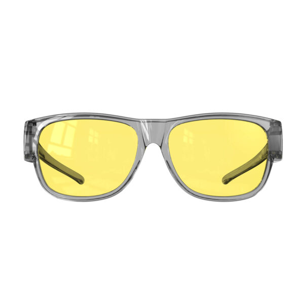 Goiteia3096 Grey Crystal Frame Night Driving Fitover Glasses