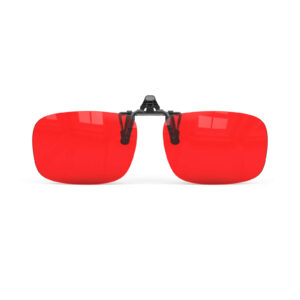 G982-RedEase Red Blue Light Filp Up Clip On Glasses