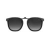 G9910 Oversized Black Polarized Lens Clip on Sunglasses