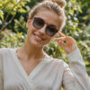 G9910 Oversized Black Polarized Lens Clip on Sunglasses - Model