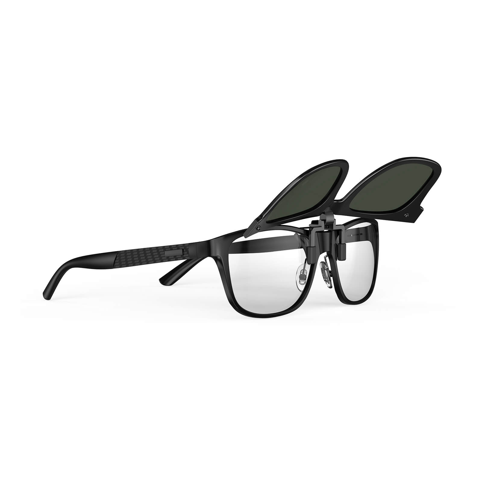 G9913 ClipShade Retro Framed Flip Up Clip On Sunglasses