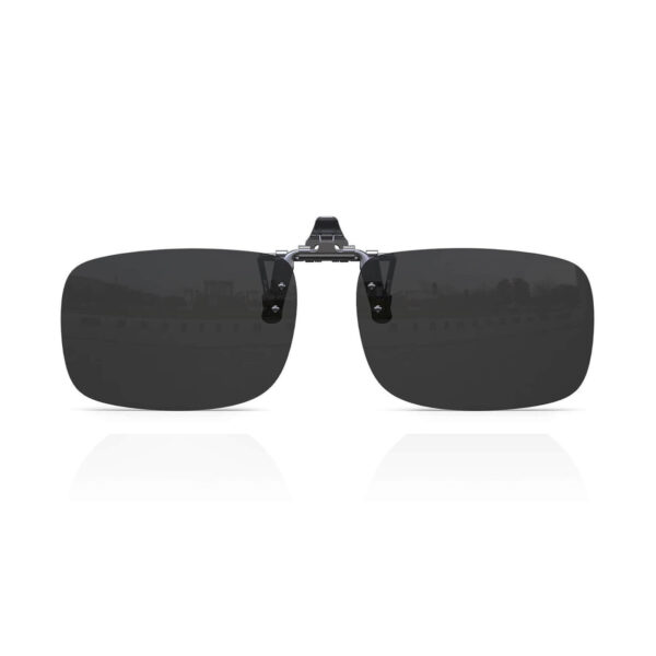 Goiteia994-Polarized Flip up Clip on Sunglasses-Super Dark（Middle）
