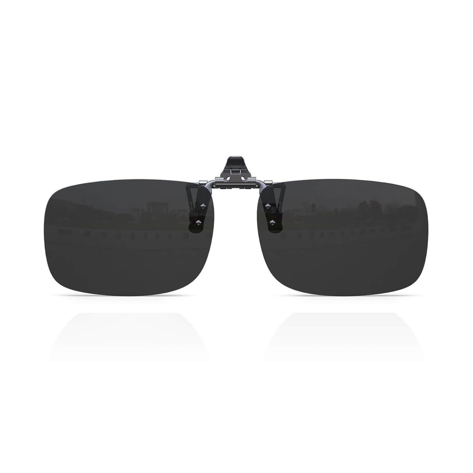 Goiteia994-Polarized Flip up Clip on Sunglasses-Super Dark（Middle）