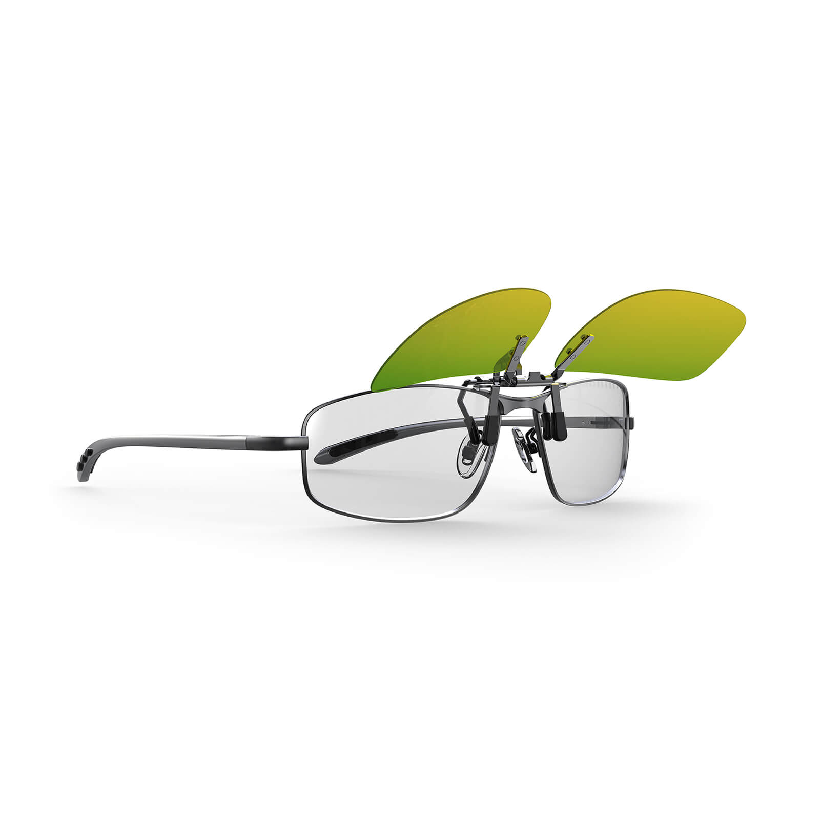 G994 Flip up Day Night Driving Glasses Clip-On (On Glasses))