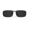 Goiteia995-Polarized Non-Flip up Clip on Sunglasses - Super Dark（Middle）