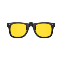 G9913 NightGuard Flip Up Clip on Night Driving Glasses-Black Frame