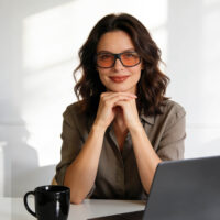 G3492 FL-Rose Migraine Glasses Fit Over Prescription Glasses (MODEL)