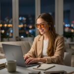 Goiteia Orange Blue Light Glasses