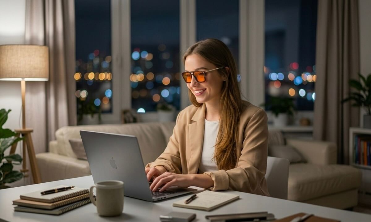 Goiteia Orange Blue Light Glasses
