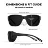 G3058-Polarized Wrap Around Sunglasses with Detachable Side Shields(Size) G3058-Polarized Wrap Around Sunglasses with Detachable Side Shields(Size)