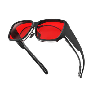 G3397-RedEase Red Blue Light Fit Over Glasses with Detachable Nose Pad