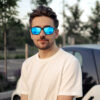 G900-Wrap Around Polarized Cycling Sunglasses with Ice Blue Lens(Model)