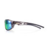G900-Wrap Around Polarized Cycling Sunglasses with Green Mirrored Lens, Lightweight TR90 Frame(Side)