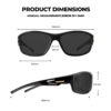 Goiteia Polarized Wrap Around Cycling Sunglasses Men Women(SIZE)