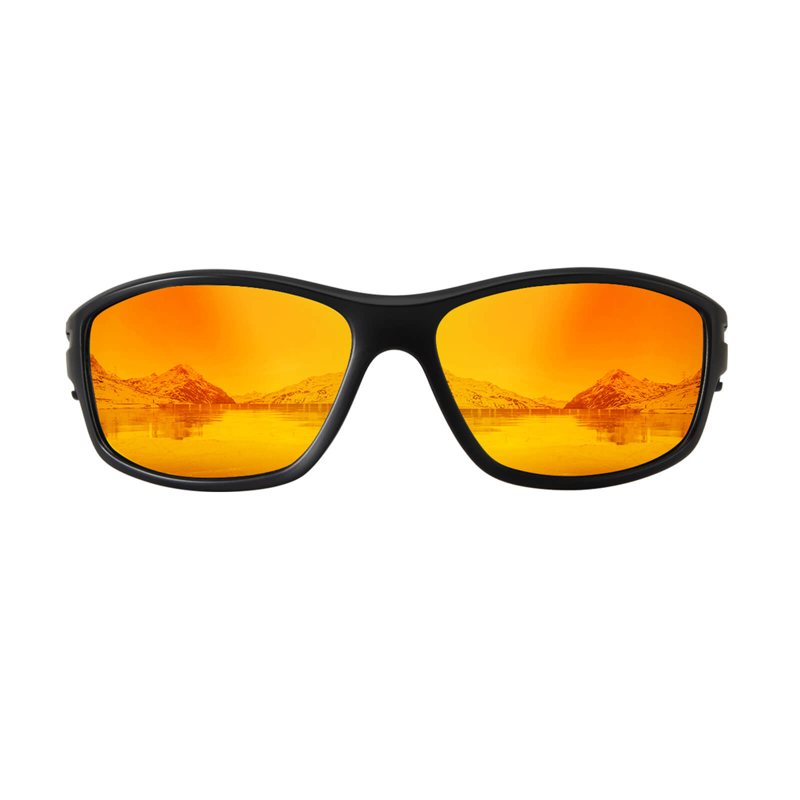 G900-Wrap Around Polarized Cycling Sunglasses with Orange Mirrored Lens G900-Wrap Around Polarized Cycling Sunglasses with Orange Mirrored Lens