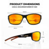 G900-Wrap Around Polarized Cycling Sunglasses with Orange Mirrored Lens(Size) G900-Wrap Around Polarized Cycling Sunglasses with Orange Mirrored Lens(Size)