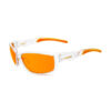 G900-Wrap Around Polarized Cycling Sunglasses with Orange Lens(Side)