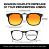 G9915-NightGuard Round Clip on Night Driving Glasses(Size)