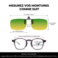 G994-DriveGuard Clip on Day Night Driving Glasses(Middle Size)