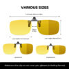 G994-NightGuard Photochromic Clip on Night Driving Glasses(Small Size)
