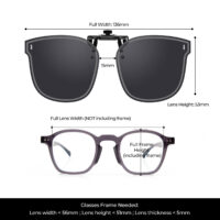 Goiteia996-Polarized Clip on Sunglasses Women(Size)