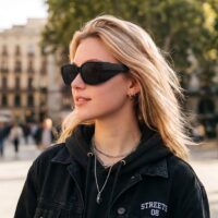 G3698-Polarized Wrap Around Cataract Sunglasses for Light Sensitivity