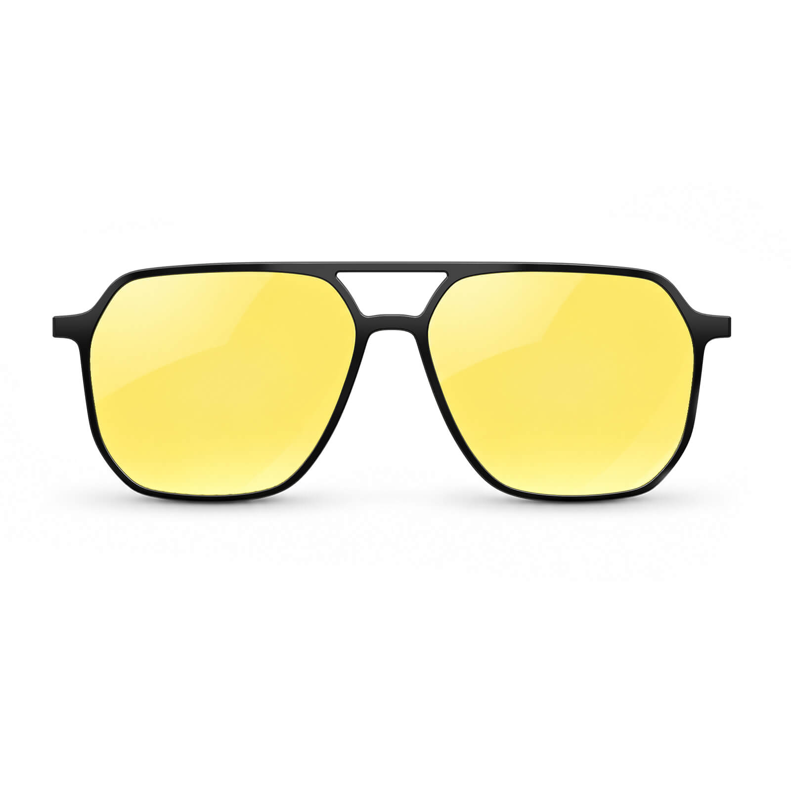 Magnetic Clip On Glasses Yelllow Lens